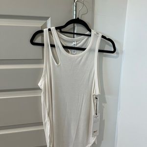 All Yoga Ribbed Peak Tank - S, M, L sizes available!